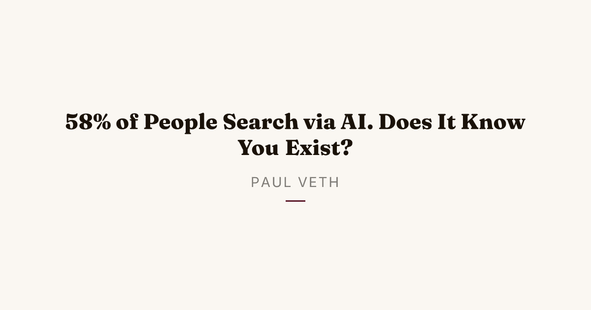 Why AI Is Sending Customers to Your Competitors (And Two Tests to Fix It)